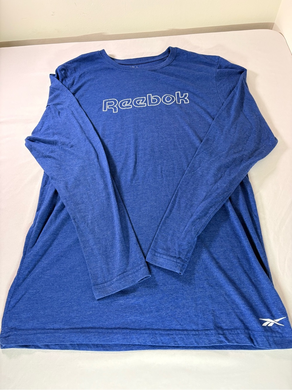 Reebok Men's Long Sleeve Performance Tee - Blue